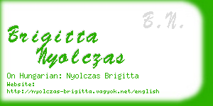brigitta nyolczas business card